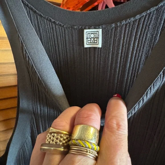 Toteme ribbed knit maxi in gray size XL - Picture 4 of 5